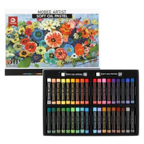 Mobee Blde Oliepasteller, Klassiske Farver - 36+2-Pak