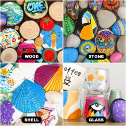 Mobee - Dobbeltendede Akryltuscher 20-Pak