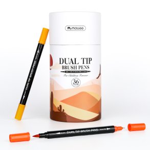 Mobee - 36-Pak Dual Tip Brushpens