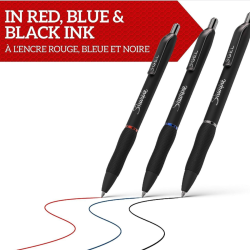 Sharpie S-Gel 3-Pak - Sort, Bl, Rd