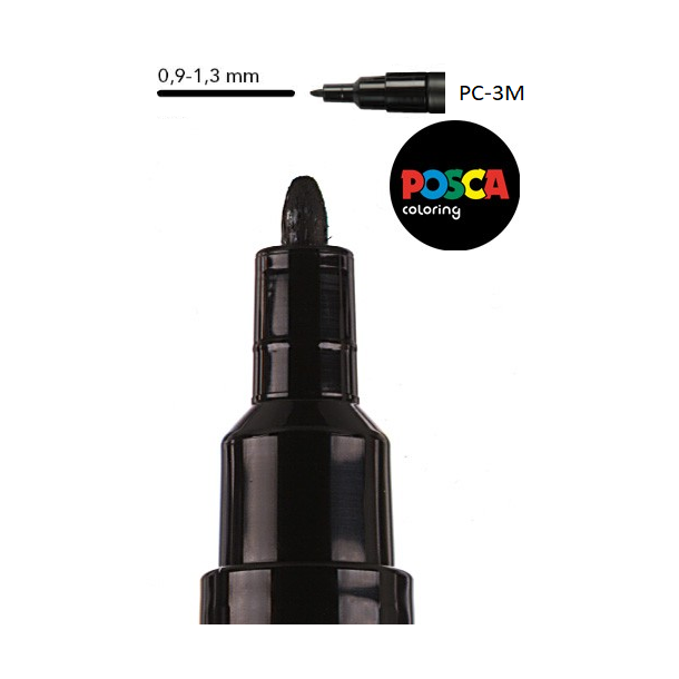 POSCA PC-3M 0,9 - 1,3 mm  (BWGS) Sortiment