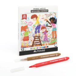 Mobee Washable Markers til B�rn, 12-pak