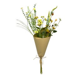 Buket Vild Flora - Hvid/Gul