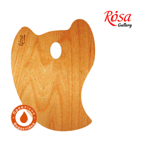 Rosa Gallery Oval Tr�palette til Maling m. Fingerhul � 30x40 cm