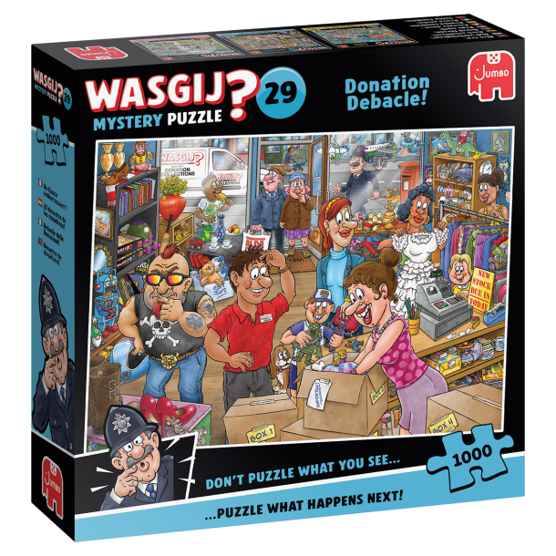 NYHED! Puslespil Wasgij Mystery 29 "Donation Debacle!" 1000 Brikker