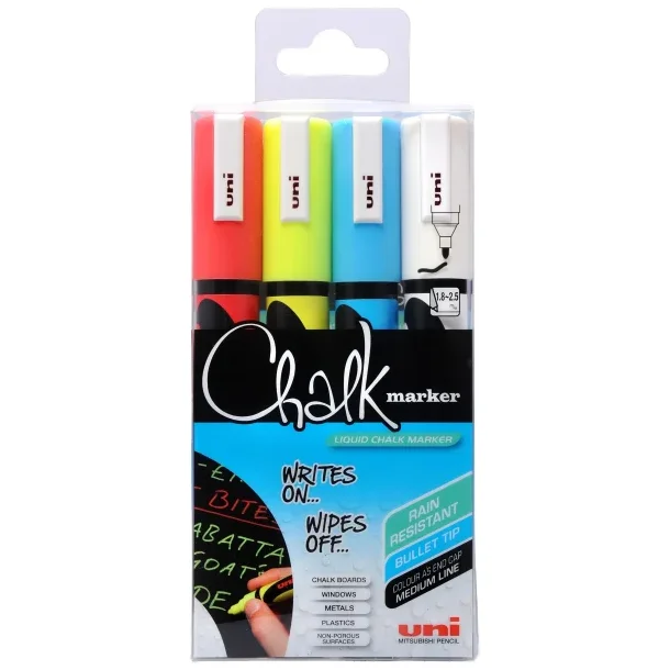 POSCA PWE-5M Uni chalk 1,8-2,5 mm (4-pak)