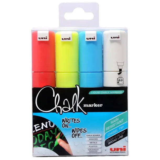 POSCA PWE-8K Uni chalk 8 mm (4-pak)