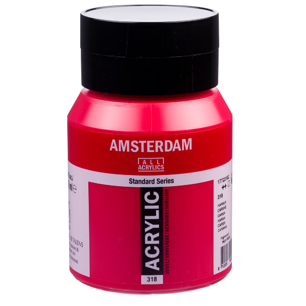 Amsterdam Akrylmaling 500 ml. Carmine (318)