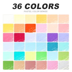 Mobee Blde Oliepasteller, Pastelfarver - 36+2-Pak 