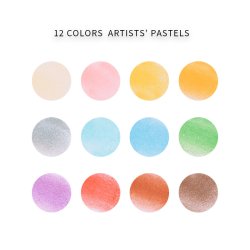 H&B Artists' Pastels 12-stk.