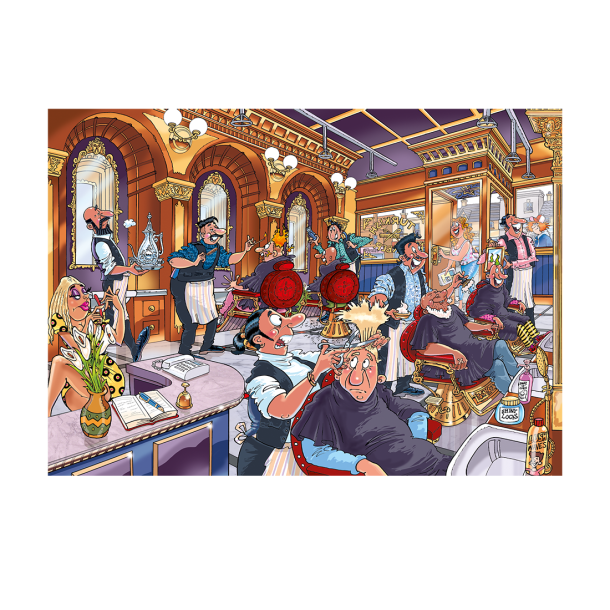 Puslespil Wasgij Mystery 27 A Close Shave! 1000 Brikker