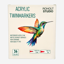 Roholt Studio, 36-stk. Akryl Twinmarkers