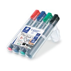 Staedtler Lumocolor Flipchart Markers, 4-pak