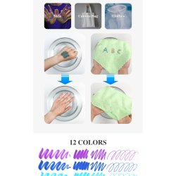 Mobee Washable Markers til B�rn, 12-pak