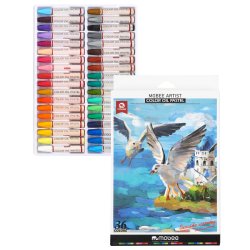 Mobee Farvede Oliepasteller - 36-Pak