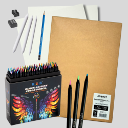 H&B Black Edition 120 stk. Tegnepakke m. Otto A3 Tegnepapir