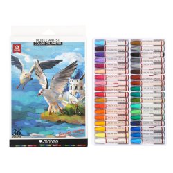 Mobee Farvede Oliepasteller - 36-Pak