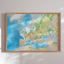 Europakort Plakat - Classic Engelsk