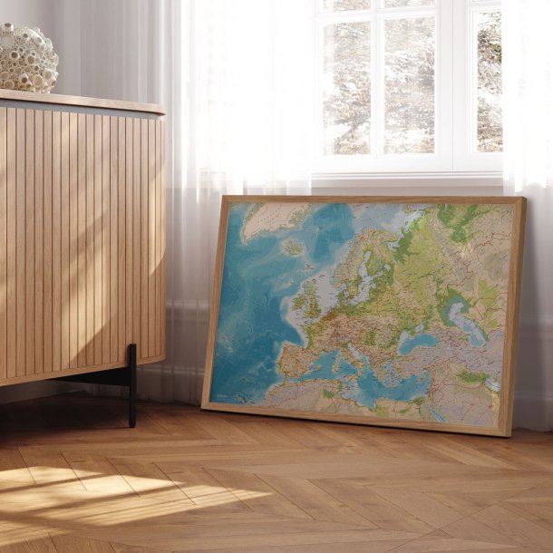 Europakort Plakat - Classic Engelsk