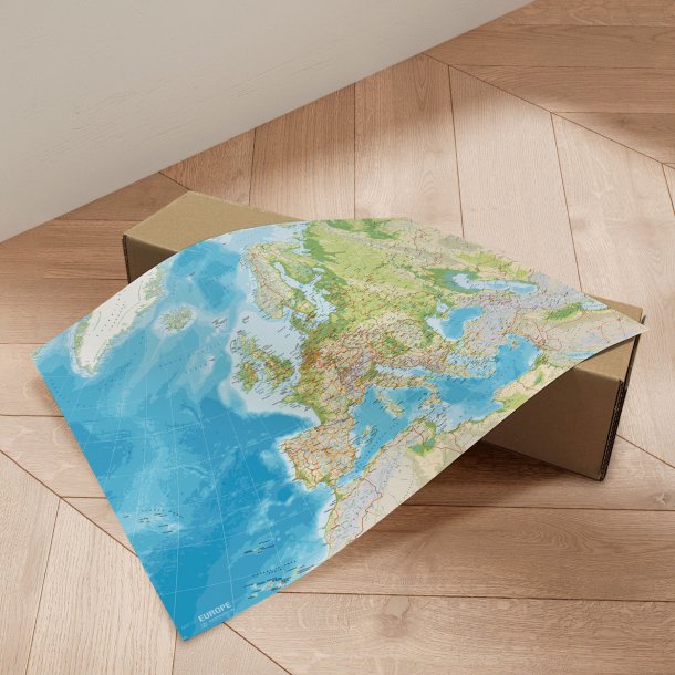 Europakort Plakat - Classic Engelsk