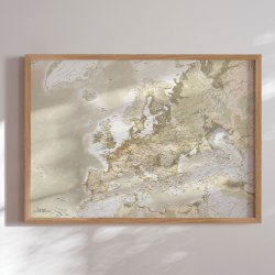 Europakort Plakat - Vintage