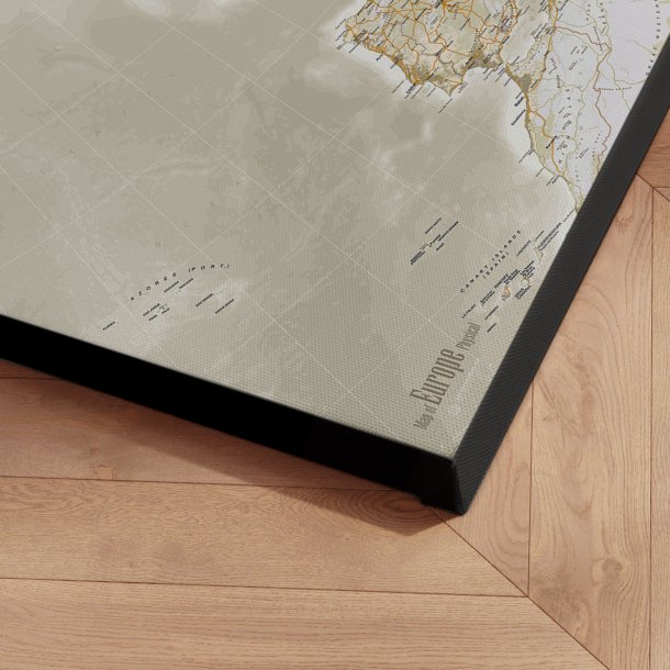 Europakort Lrredsprint - Vintage 