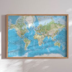 Verdenskort Plakat - Classic