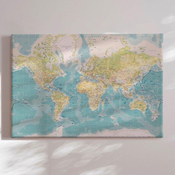 Lrredsprint Verdenskort - Retro