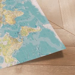 Plakat Verdenskort - Retro