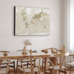 Lrredsprint Verdenskort - Vintage