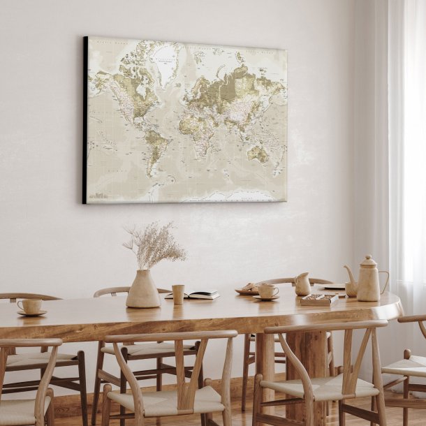 Lrredsprint Verdenskort - Vintage