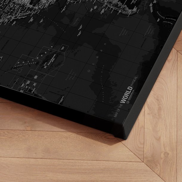 Lrredsprint Verdenskort - Dark
