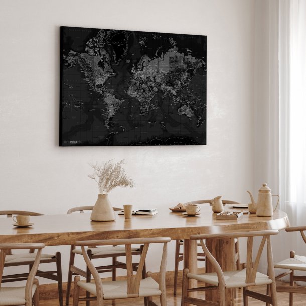 Lrredsprint Verdenskort - Dark