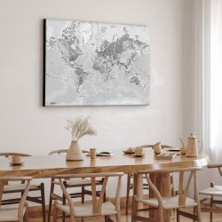 Lrredsprint Verdenskort - Light