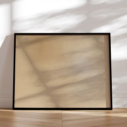 Indrammet Verdenskort - Light - sort ramme