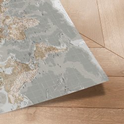 Verdenskort Plakat Vintage Grey