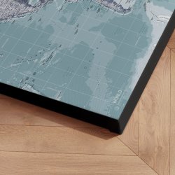 Lrredsprint Verdenskort - iCE Blue nuancer 