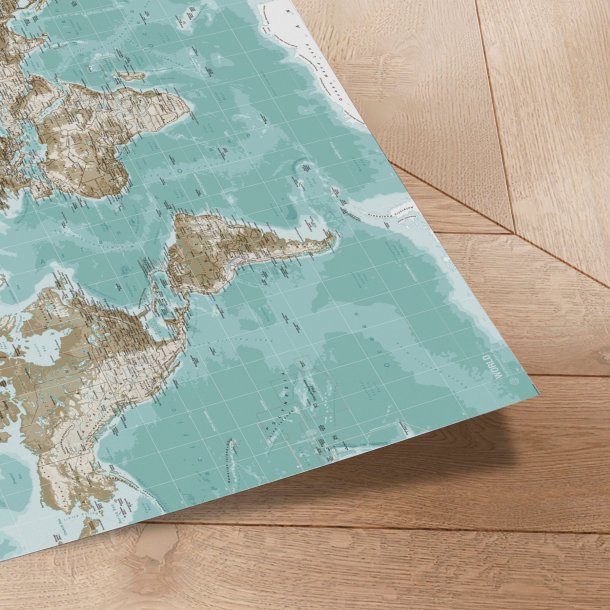 Verdenskort Plakat - Winter