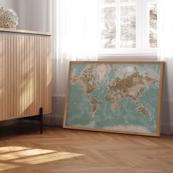 Verdenskort Plakat - Winter