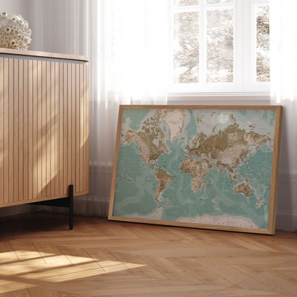 Verdenskort Plakat - Winter