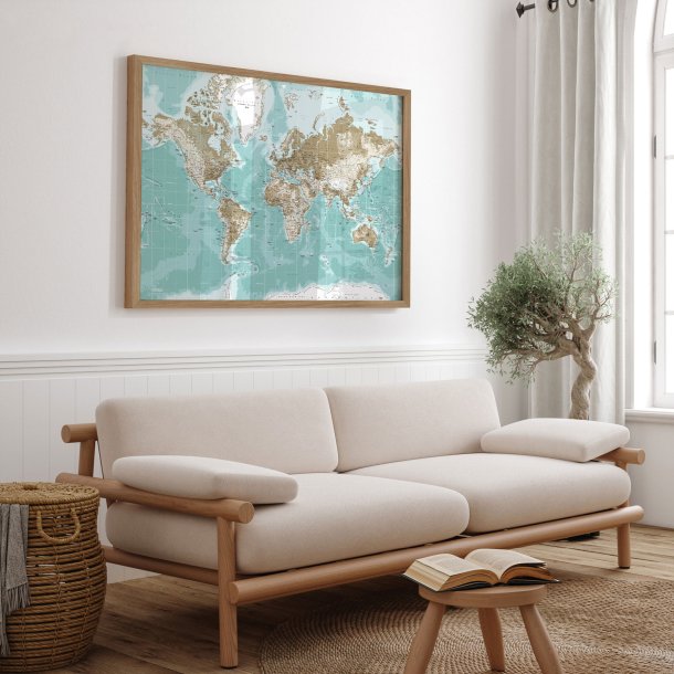 Verdenskort Plakat - Winter