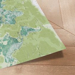 Verdenskort Plakat - Green