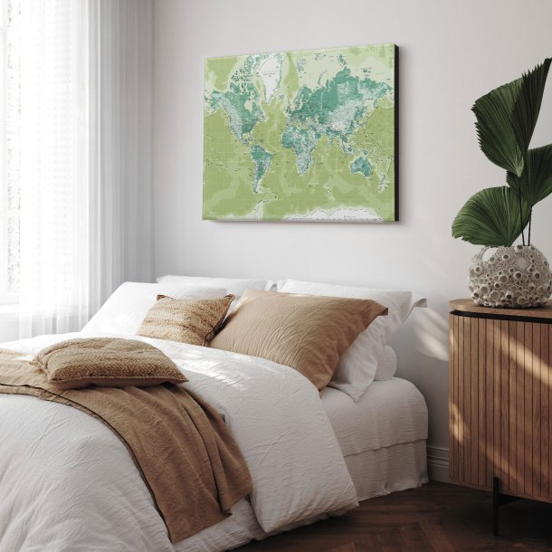 Lrredsprint Verdenskort - Green