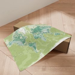 Verdenskort Plakat - Green