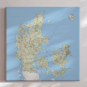 Danmarkskort Lrredsprint - Classic