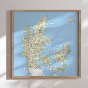 Danmarkskort Plakat - Classic