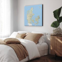 Danmarkskort Lrredsprint - Classic