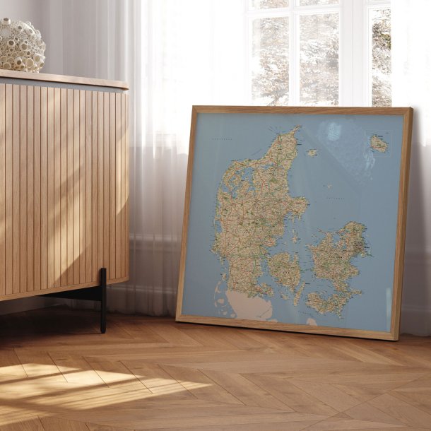 Danmarkskort Plakat - Classic