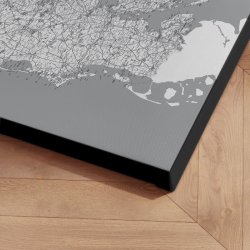 Lrredsprint Danmarkskort - Gr nuancer