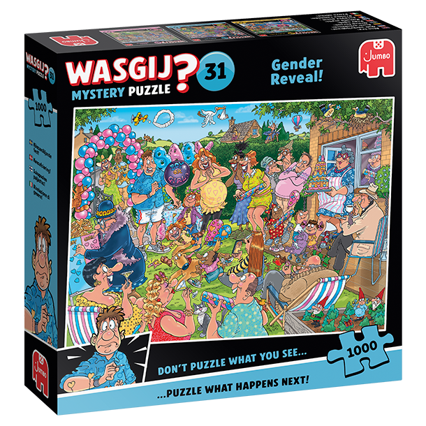 NYHED! Puslespil Wasgij, "Mystery 31, Gender Reveal!" 1000 Brikker